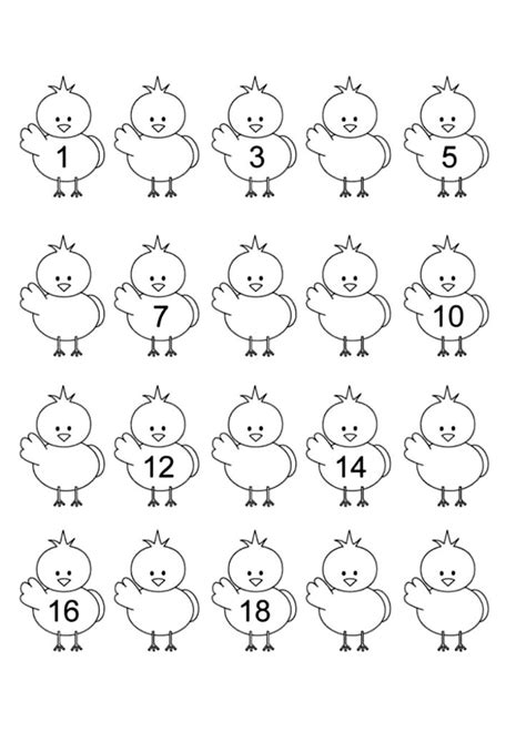 Serie Numérica Del 1 Al 20 Actividades De Matemáticas Preescolares