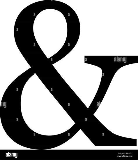 Ampersand Symbol Isolated On White Stock Vector Image And Art Alamy