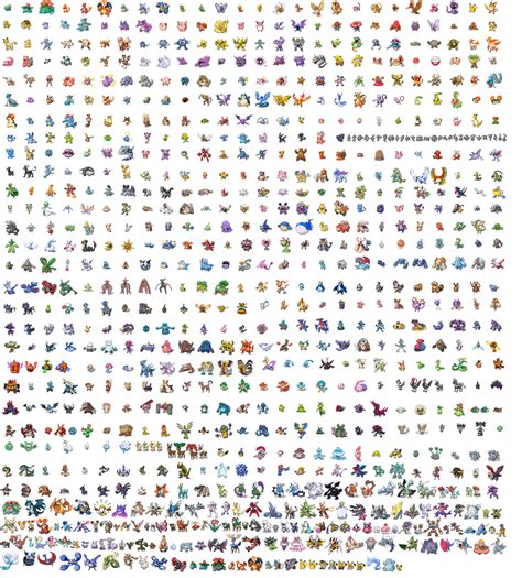 All Pokemon Sprites By Omegagussfan1 On Deviantart