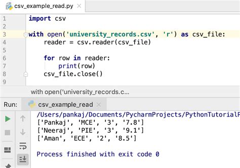 Import CSV Python