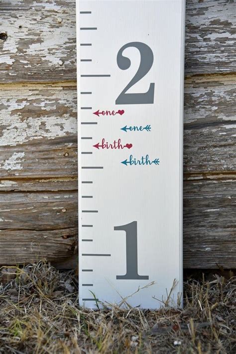 Height Marker For Growth Chart Ruler Vinyl Decal Arrow In Script