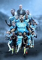 Manchester City Football Club Sport Picture Poster Wall Art Print A4 ...