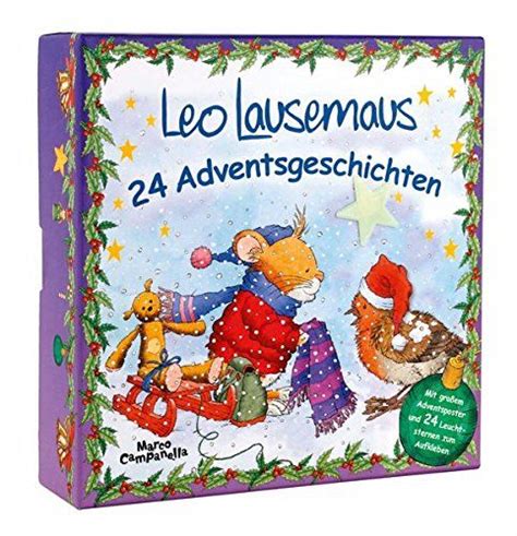Eine kostenlose bastelanleitung für einen durchaus einfachen. Adventsbox - Leo Lausemaus: 24 Adventsgeschichten # ...
