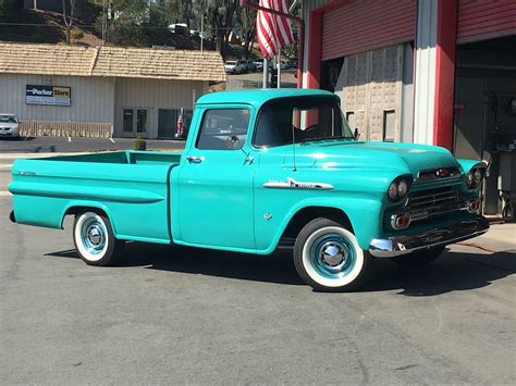 1958 Chevrolet Apache This Classic Turquoise Really Grabs Your