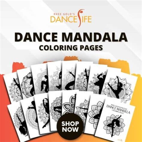 Rhee Golds Dancelife Store Dance Mandala Coloring Pages