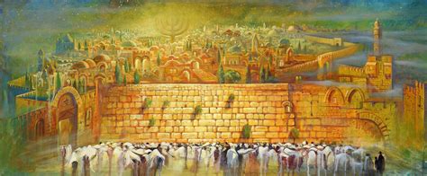 Jerusalem Painting Jerusalem Light To The Nations By Alex Levin