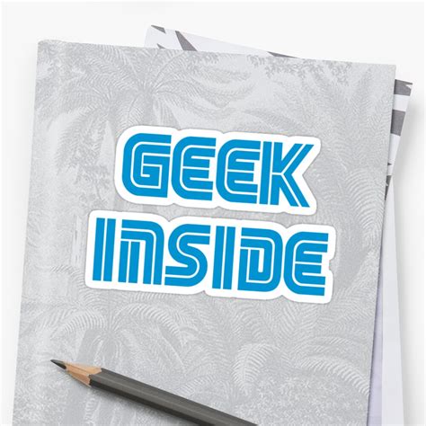 Geek Inside Sega Style Stickers By Antibo Redbubble