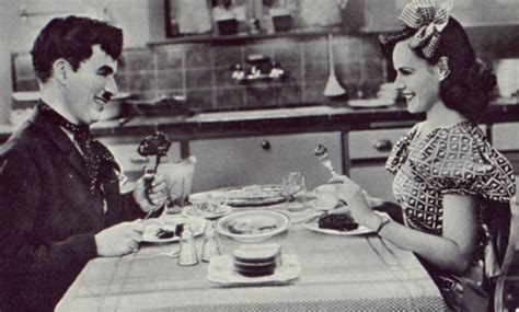 yesterdaysprint charlie chaplin and paulette goddard in modern