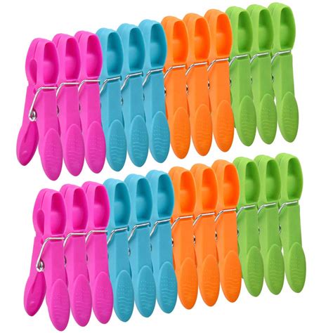 natuce 48pcs powerful clothes pegs colorful plastic clothespin windproof laundry pegs socks