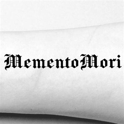 Memento Mori Tattoo Etsy