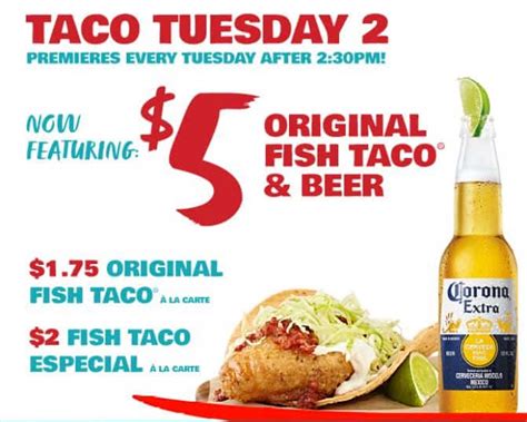 Rubios Coastal Grill 175 Original Fish Taco Tuesdays Mile High On