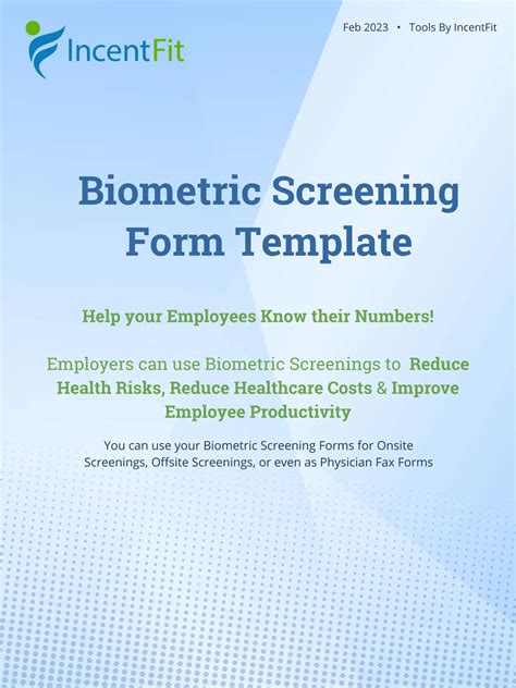 2023 Biometric Screening Form Printable Forms Free Online