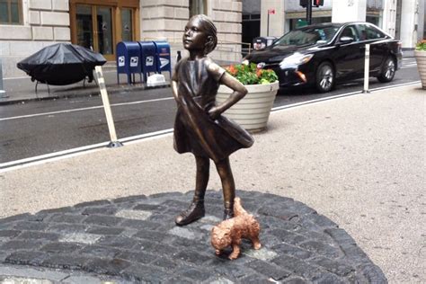 Artist Places Then Removes Pug Sculpture ‘pissing On ‘fearless Girl