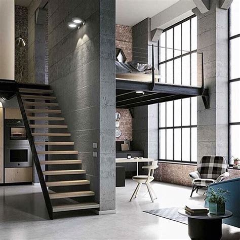 A mezzanine bedroom was built above and behind the kitchen, but attention is drawn to the bright orange kitchen below, allowing the bedroom to recede into the background. fineinteriors | Arquitetura de interiores, Design exterior ...