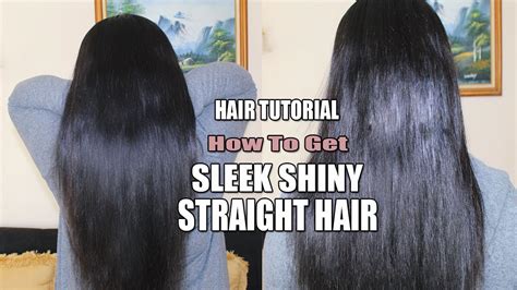 Hair Tutorial How To Get Sleek Shiny Straight Hair Yolissa Hair