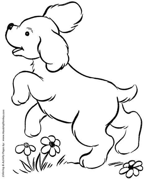 Color pages dogs 488websitedesign com. Dog Coloring Pages | Printable Cute puppy playing coloring ...