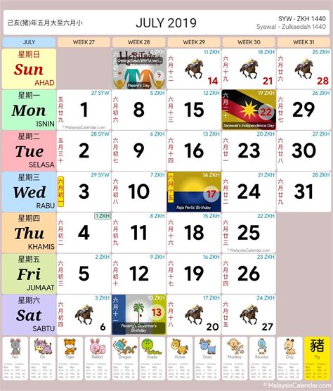 Calendar Cuti Umum Malaysia 2019 Financial Report