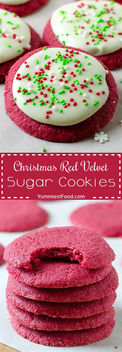 Siapa tak sabar nak tunggu cerita ni disiarkan? Christmas Red Velvet Sugar Cookies - Recipe from Yummiest ...