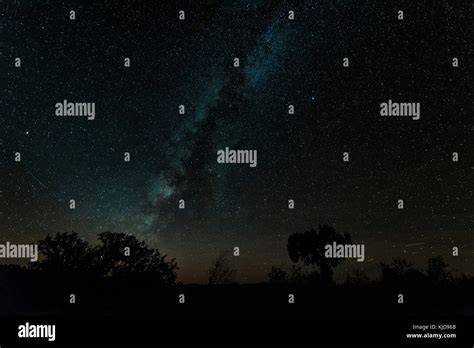 Stars In Night Sky Stock Photo Alamy