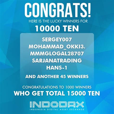 We currently have more than 2 million members from indonesia and all over the world. Inilah Daftar Pemenang yang Mendapatkan Hadiah TEN! - Blog ...