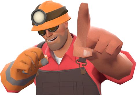 Image Engineer With The Mining Light Tf2png Team Fortress Wiki