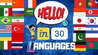 How To Say Hello in 30 Different Languages - YouTube
