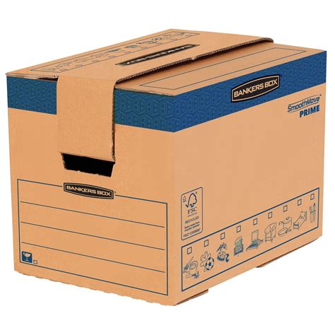 Buy 5 Bankers Box Large Strong Moving Boxes 375l Fastfold Moving