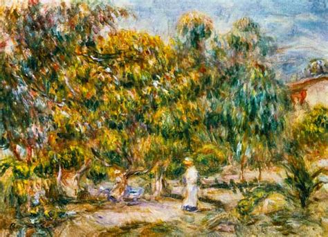 The Woman In White In The Garden Of Les Pierre Auguste Renoir As Art