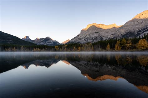 Wallpaper Lake Landscape Nature Forest Mountains Canada Mist