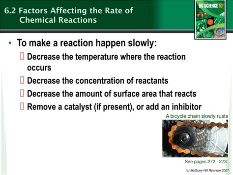 Ppt 62 Factors Affecting The Rate Of Chemical Reactions Powerpoint