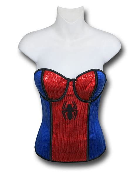 Spidergirl Costume Sequin Corset