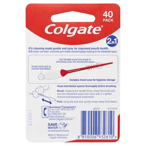 Colgate Interdental Brush And Pick 40 Pack 8850006932810