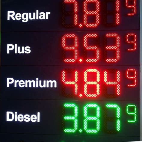 Led Digital Petrol Price Pylon Advertising Signage Standing Pillar Sign