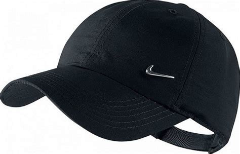 Nike Mens Womens Metal Swoosh Baseball Caps Hats Golf Sports Black