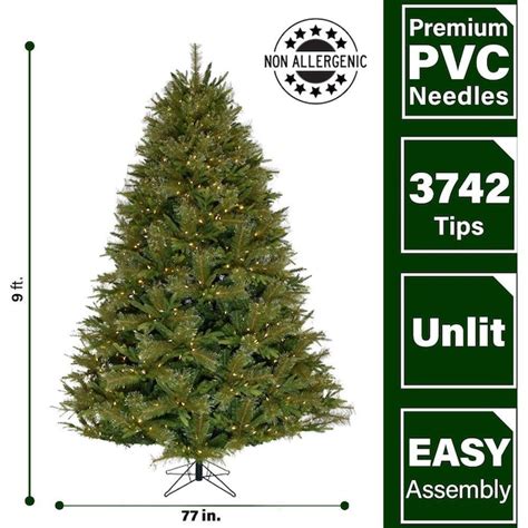 Fraser Hill Farm 9 Ft Pre Lit Artificial Christmas Tree With