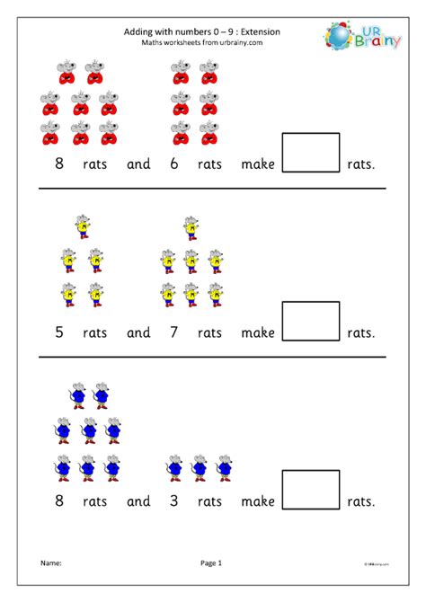 Reception Maths Worksheets Printable Horizontal Reception Maths Math