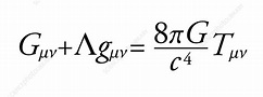 Einstein field equation - Stock Image - C020/0629 - Science Photo Library