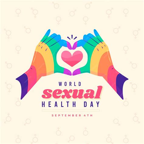 Free Vector World Sexual Health Day Illustration With Rainbow Hands