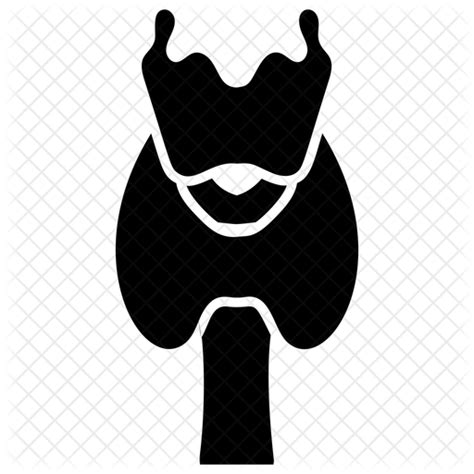 Thyroid Gland Icon Download In Glyph Style
