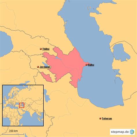 Aserbaidschan karte stadtplan anzeigen gelände stadtplan mit gelände anzeigen satellit satellitenbilder anzeigen hybrid satellitenbilder mit straßennamen anzeigen. StepMap - Aserbaidschan - Landkarte für Aserbaidschan