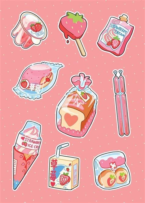 Pin By ˏˋ 𝘌𝘶𝘱𝘩𝘰𝘳𝘣𝘪𝘢 ˎˊ °♡ On Sticker Cute Food Art Cute Kawaii