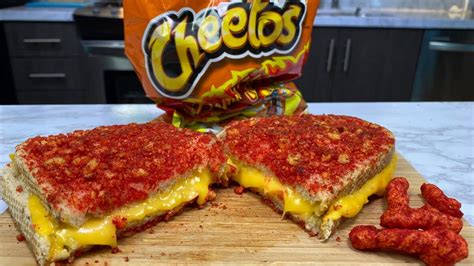 Flaming Hot Cheetos Grilled Cheese Sandwich Youtube