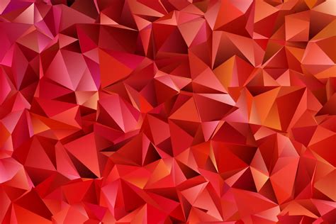 Red Triangle Polygon Background Graphic By Davidzydd · Creative Fabrica