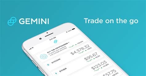 Introducing The Gemini Mobile App — Crypto On The Go Gemini