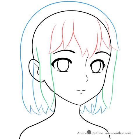 How To Draw An Anime School Girl In 6 Steps Animeoutline