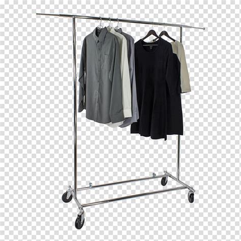 Free Download Assorted Tops On Silver Clothes Rack Illustration