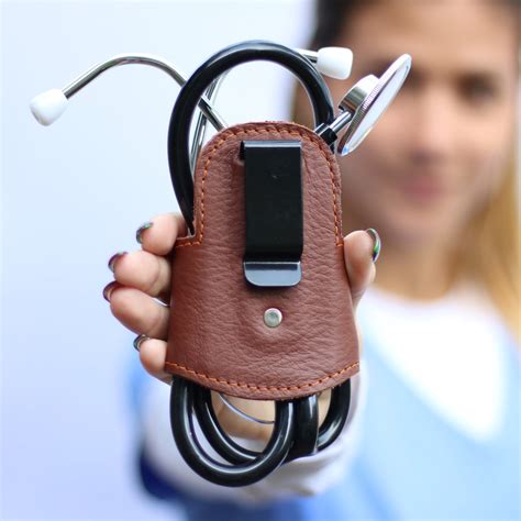 Professional Stethoscope Holder With Back Clip & Velcro Wings. (Genuin - Trend Deploy
