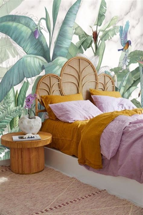 Tropical Bedroom Wallpaper Wallpaper And Art Tropical Bedrooms