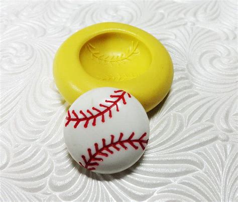 Baseball Mold Flexible Silicone Rubber Push Mold By Mementomolds 350 Push Molds Metal Clay