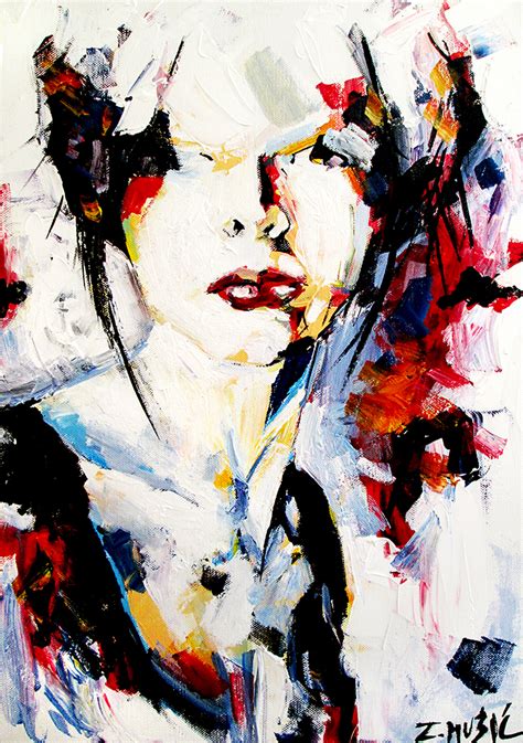 Beauty Lies In Imperfection Abstract Portrait Zlatko